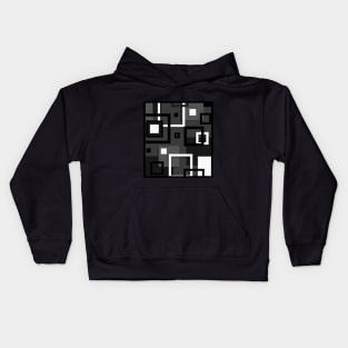 Black and white abstract background Kids Hoodie